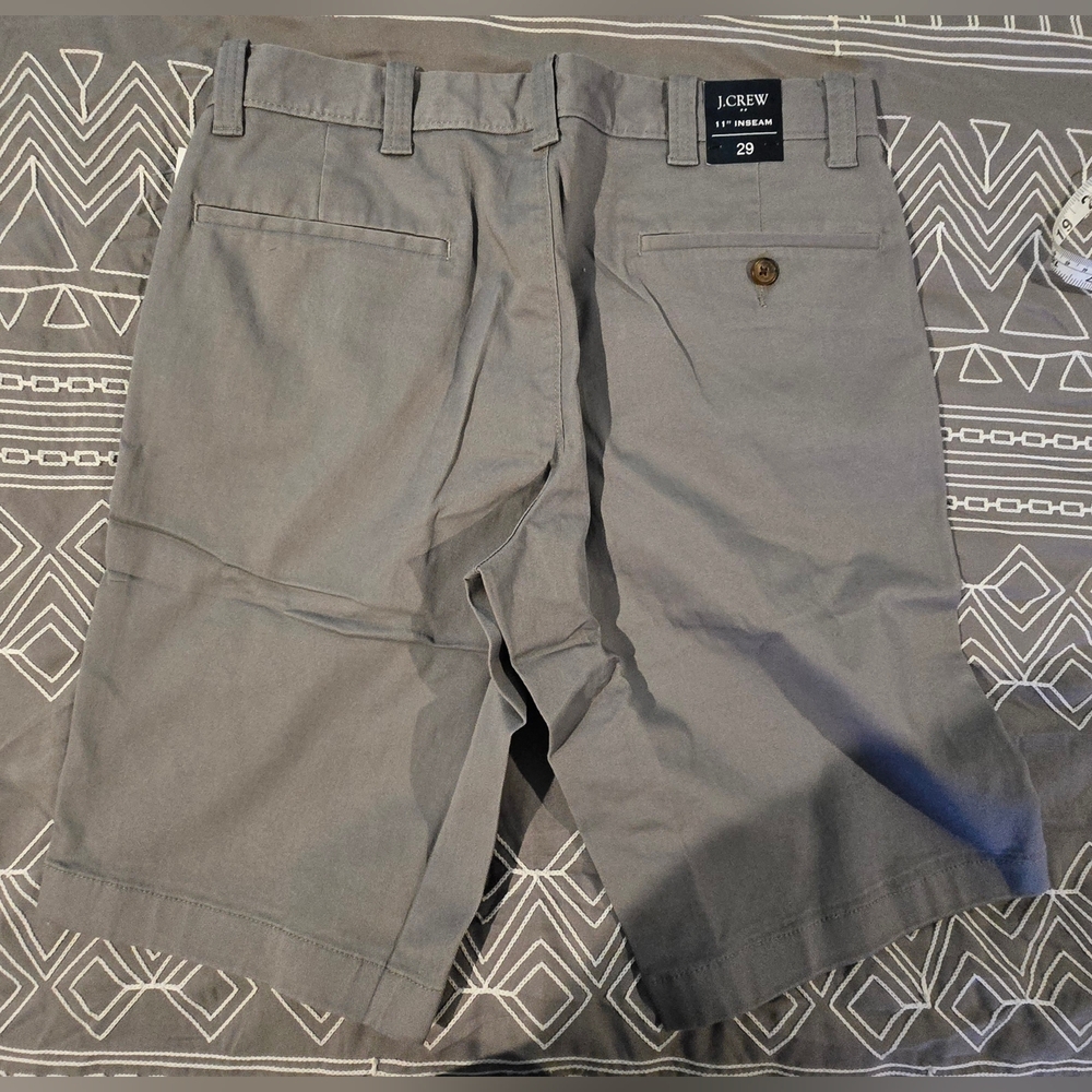 J.Crew Lightweight Grey Khaki 11in. Inseam Shorts Size 29 - Picture 6 of 6